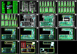 七层同仁堂电气CAD施工图